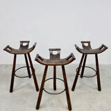 Vintage Spanish barstools 'Brutalism'