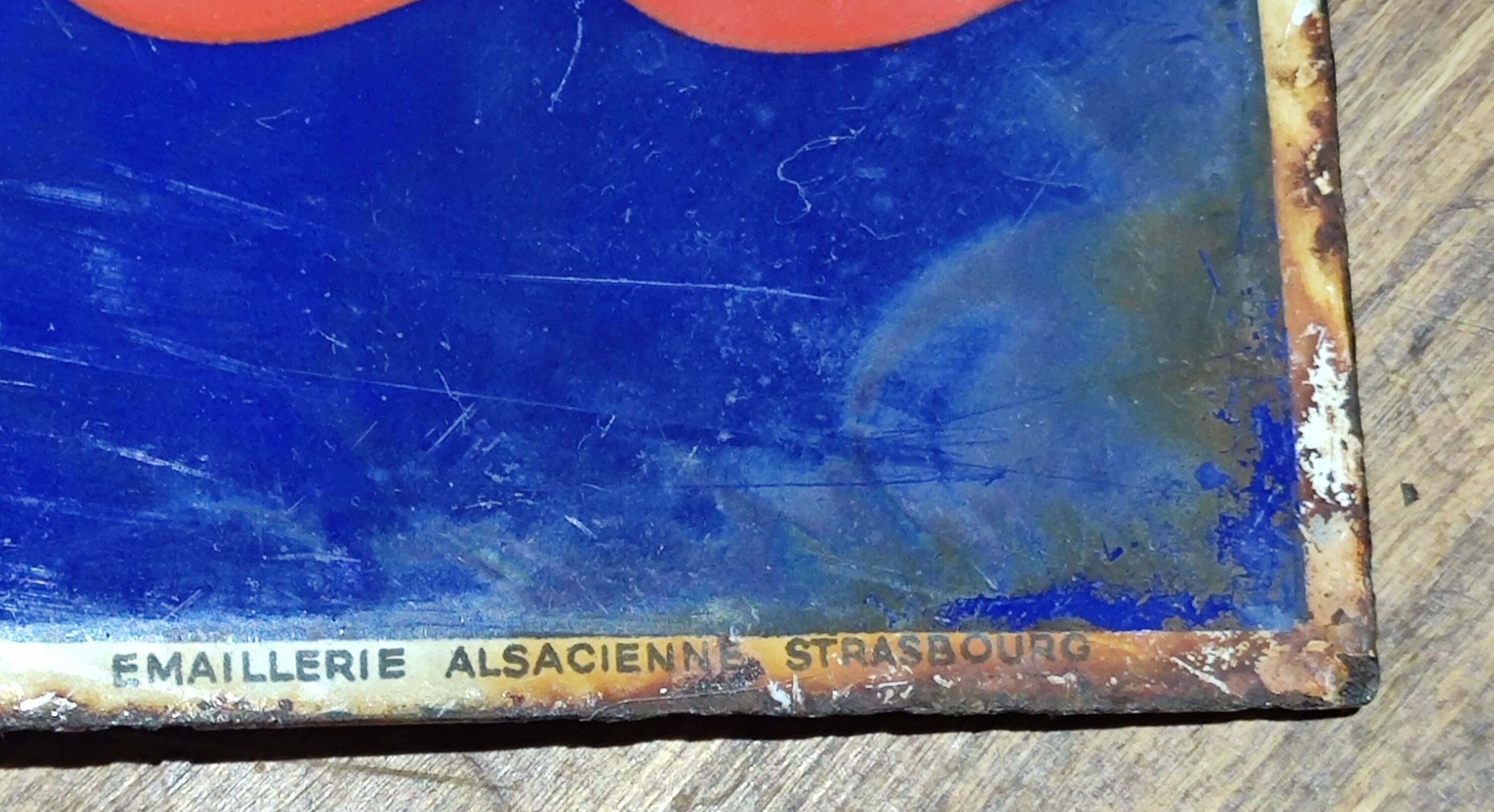 Ancienne plaque émaillée ouest france