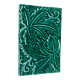 Green Ceramic Trivet with Leaf Decoration - Art Deco Period 1