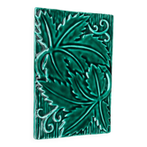 Dessous de Plat en Céramique Verte décor Feuilles - Période Art-Deco 1
