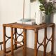 Table basse rotin et bambou