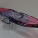 Art Glass Oblong Bowl by Josef Hospodka for Glasswork Chřibská,1960'