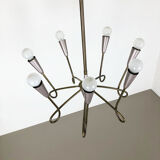 Hanging chandelier, italy 1950