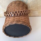 Wicker rattan ice bucket
