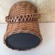 Wicker rattan ice bucket