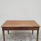 Rustic farm table in solid oak, Louis Philippe legs, 19th century - 1m40