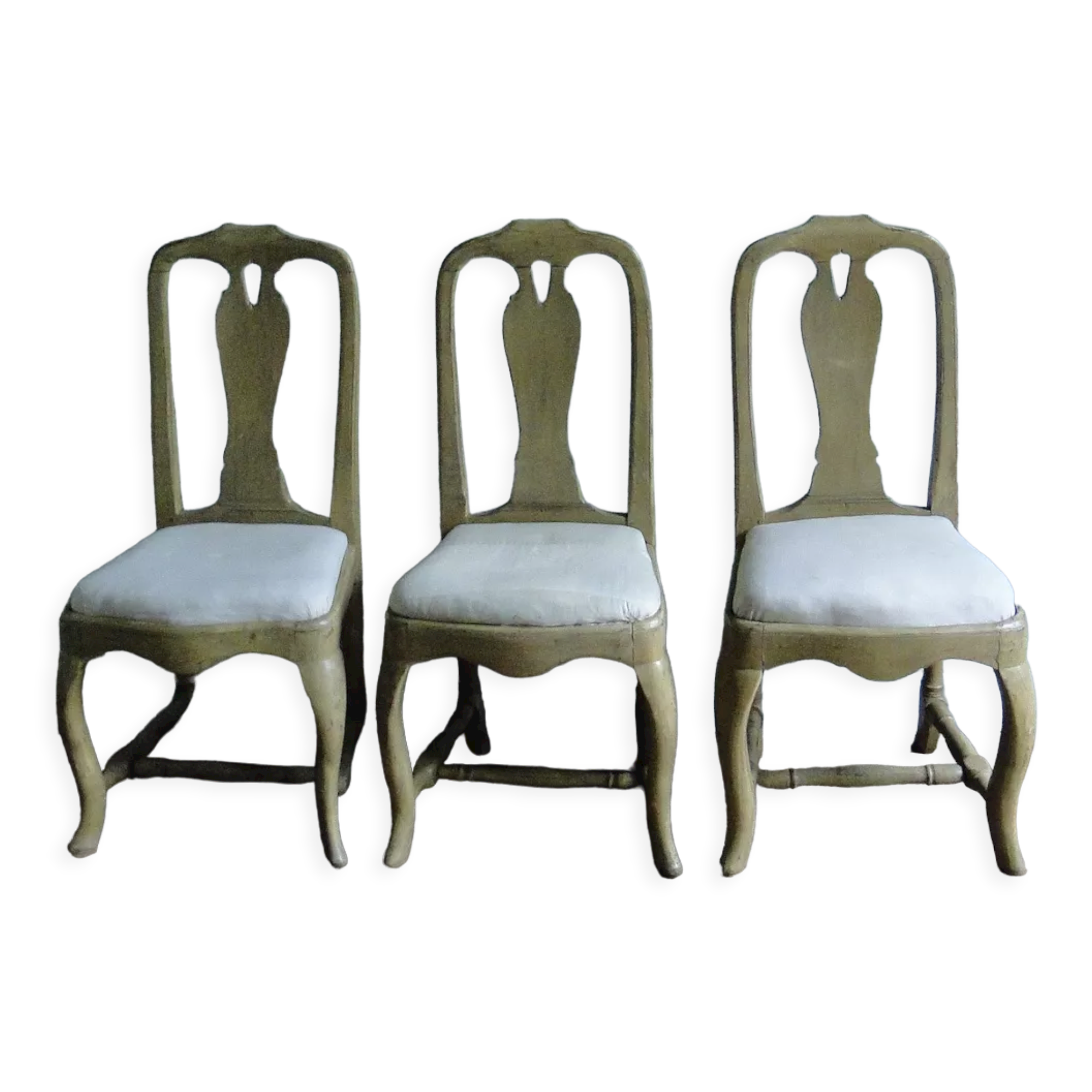 3 baroque Swedish chairs