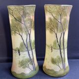 Pair of FT Legras Toul vases – 19th century