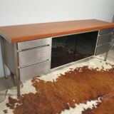 Vinco teak and metal sideboard