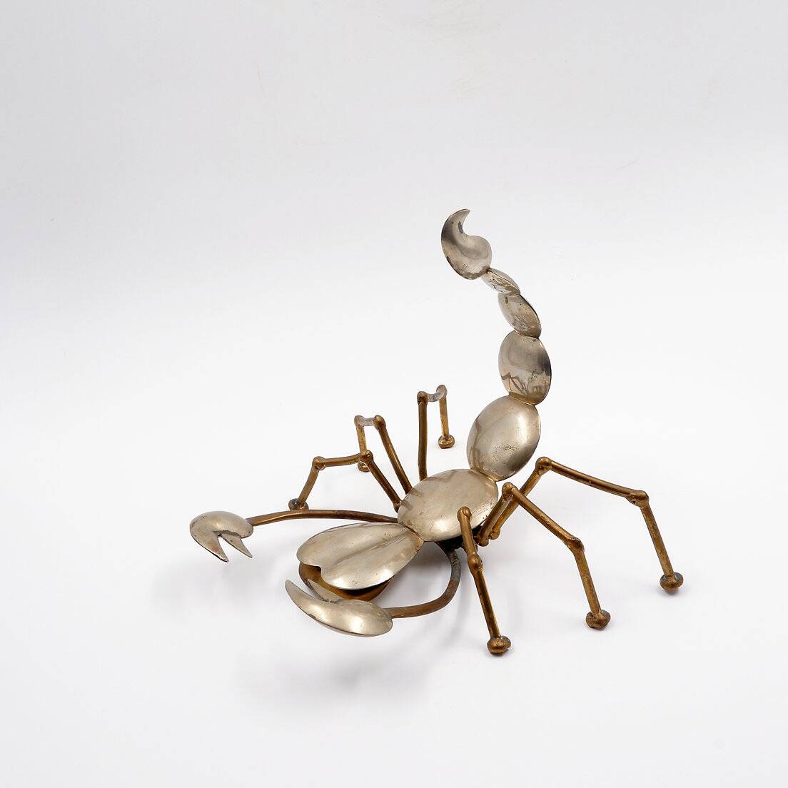 Brass and metal scorpion - 1970s