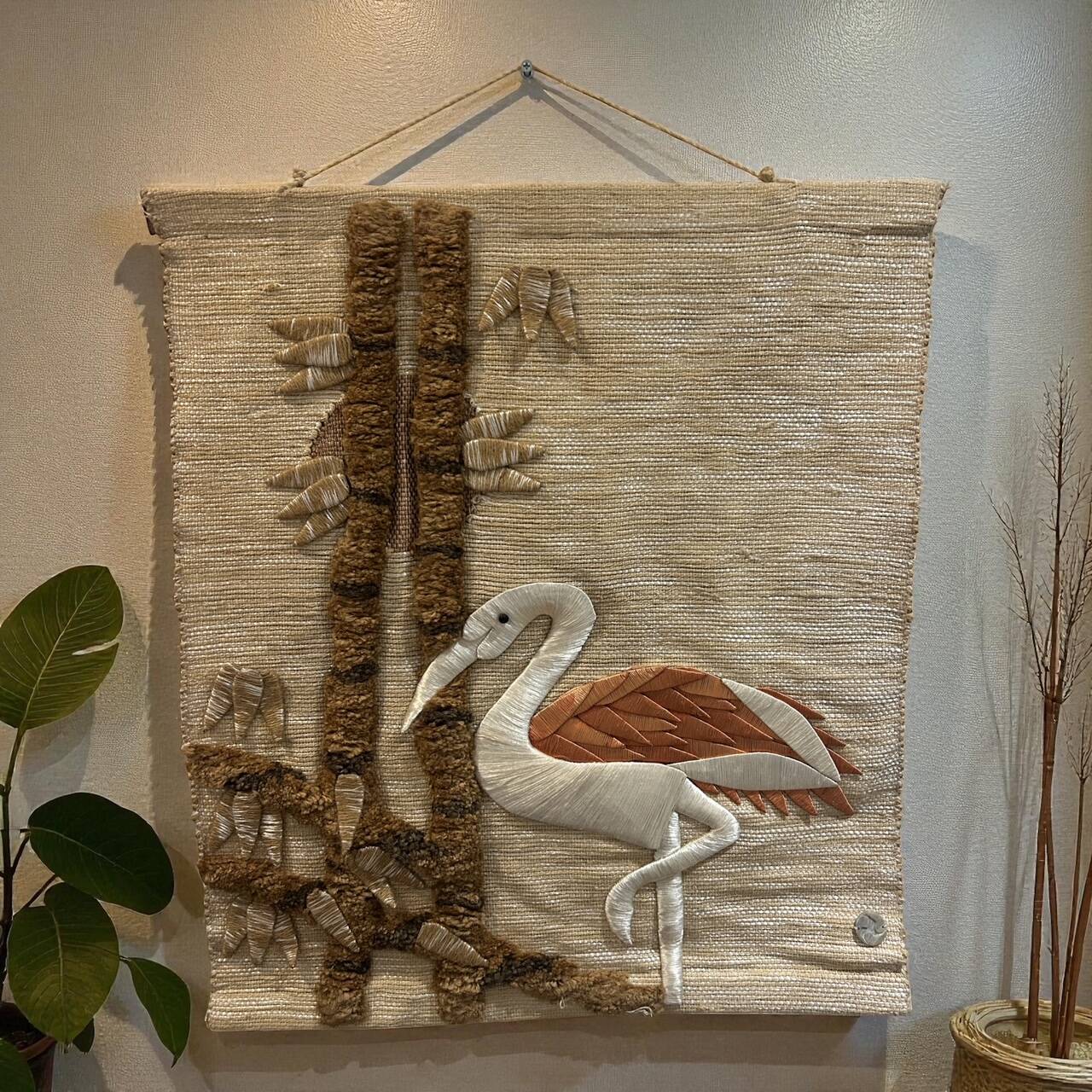 1970s tapestry in wool and silk