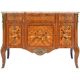 Transitional style commode in marquetry