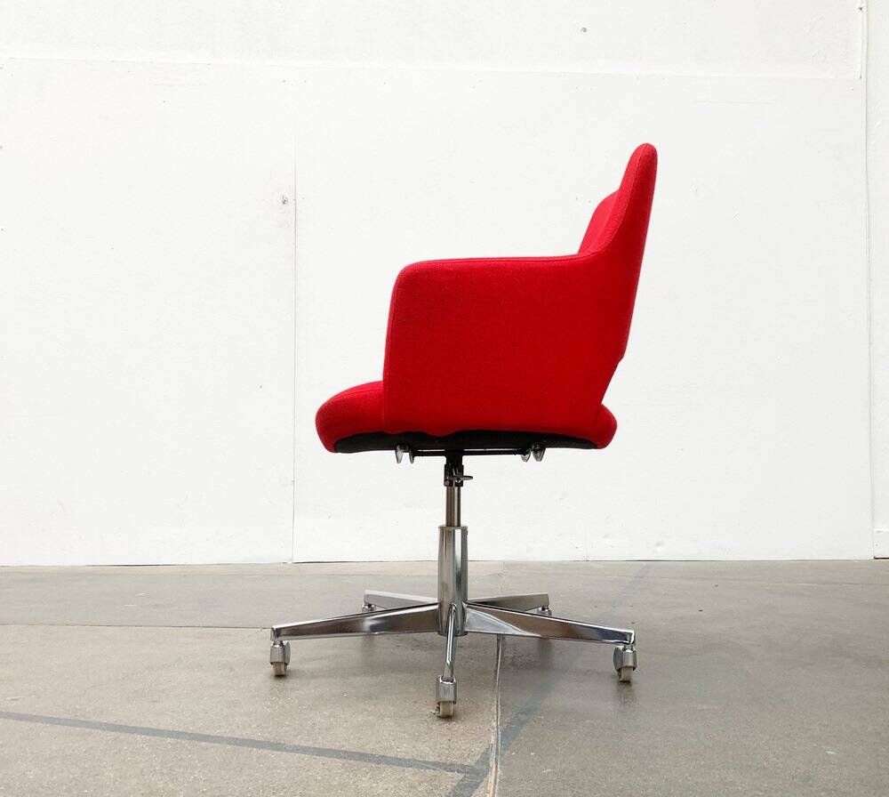 German swivel office chair Space Age mid-century by Egon Eiermann for Wilde + Spieth, 1960s
