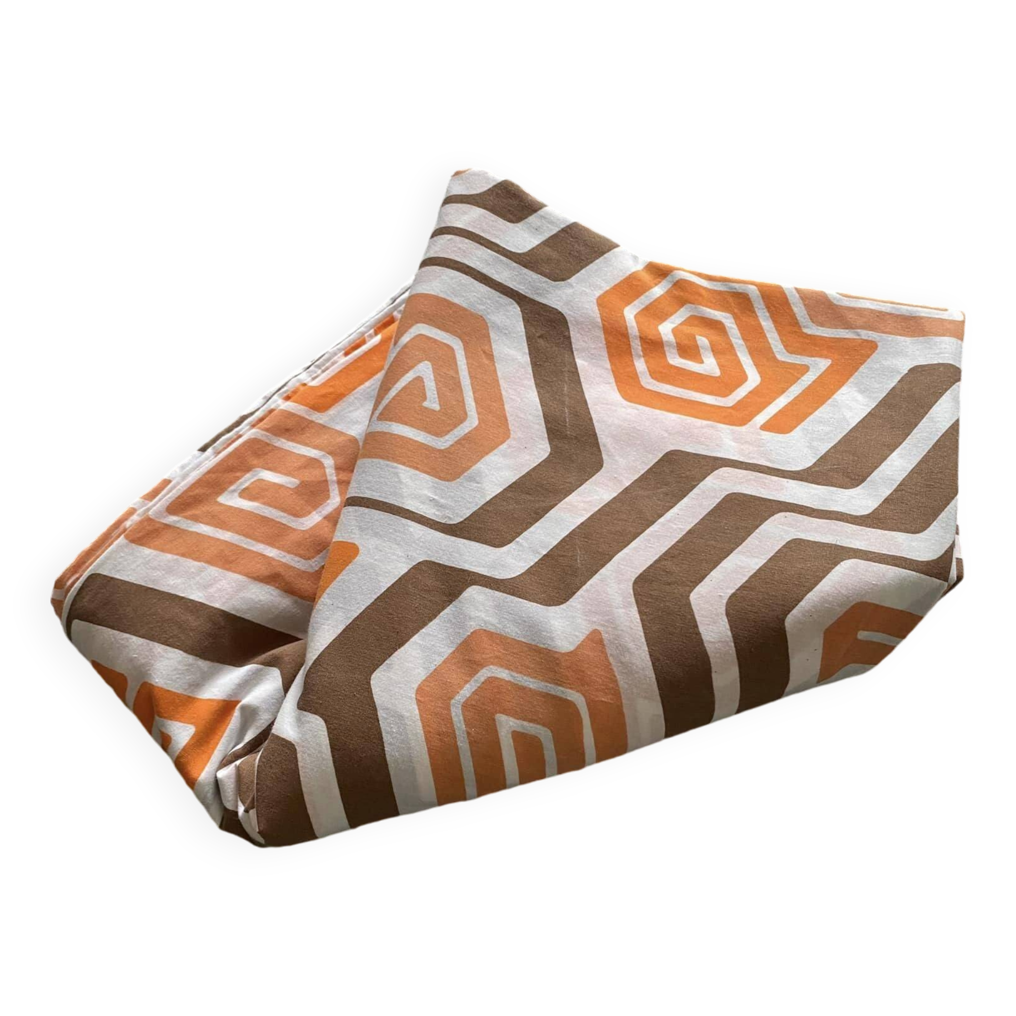 70s pattern cotton duvet cover