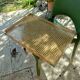 Vintage serving tray in resin and rattan cane