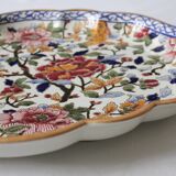 Polylobed dish Peonies earthenware of Gien