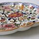 Polylobed dish Peonies earthenware of Gien