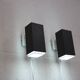Pair of grey and white wall sconces by Preben Dahl for H. F. Belysning, 1960s