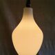 Scandinavian suspension design in white glass and brass - 1950s/60s