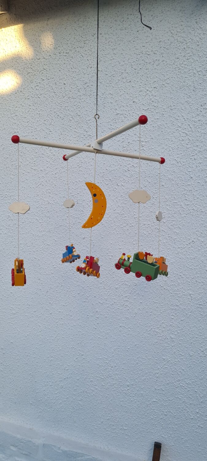 Vintage wooden children's mobile