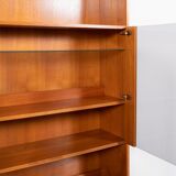 Two-piece wardrobe made of Danish teak veneer from the 1970s