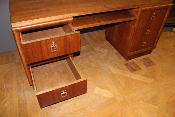 Bureau art déco en noyer