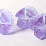 Set of 5 Vintage Lilac Tumblers / LACS Kristallglas / Italy / 1970s