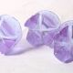 Set of 5 Vintage Lilac Tumblers / LACS Kristallglas / Italy / 1970s