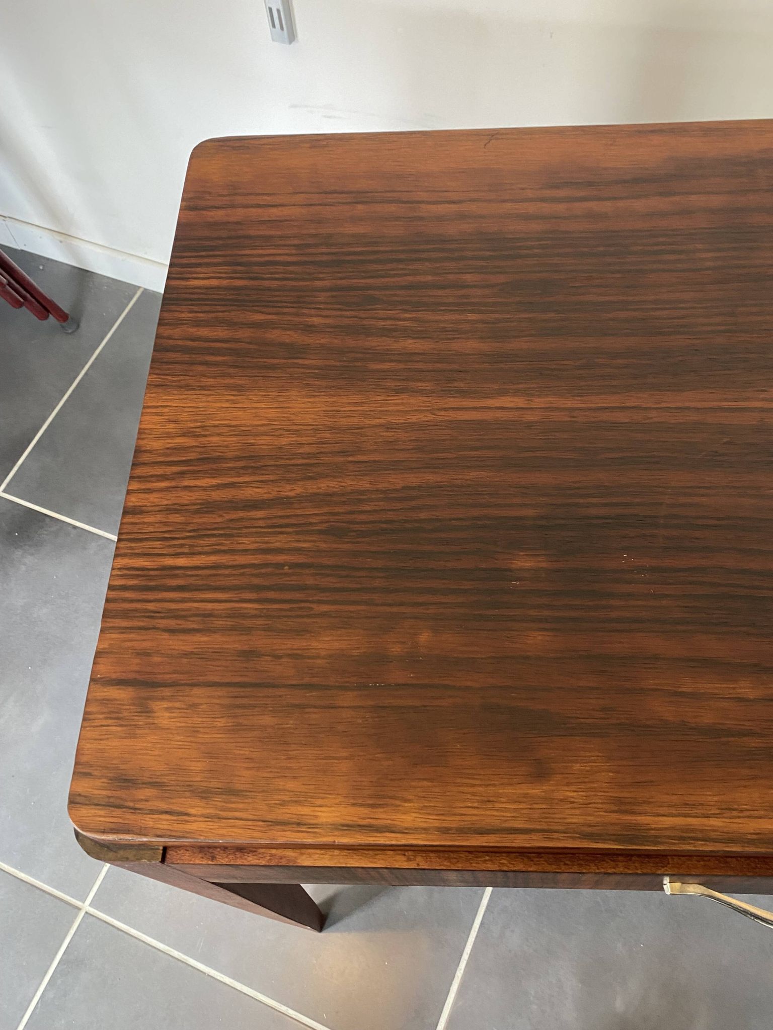 Table d’appoint, bureau 1 tiroir en placage de palissandre, 1950