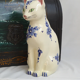 Hand-painted ceramic cat