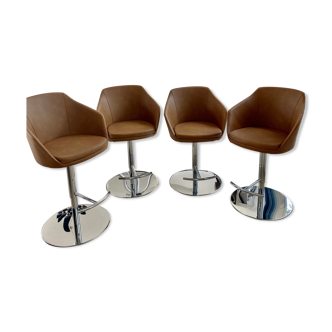 Set of 4 Gayac Collinet bar stools