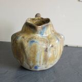 Pichet vintage en grès vernissé bleu