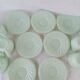 Mint green opaline cups