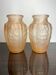 Vases Art Déco verre moulé pressé (X2)
