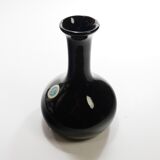 Black ceramic vase