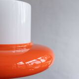 Vintage Czechoslovak Hanging Glass Lamp By Osvětlovací Sklo, 1970s