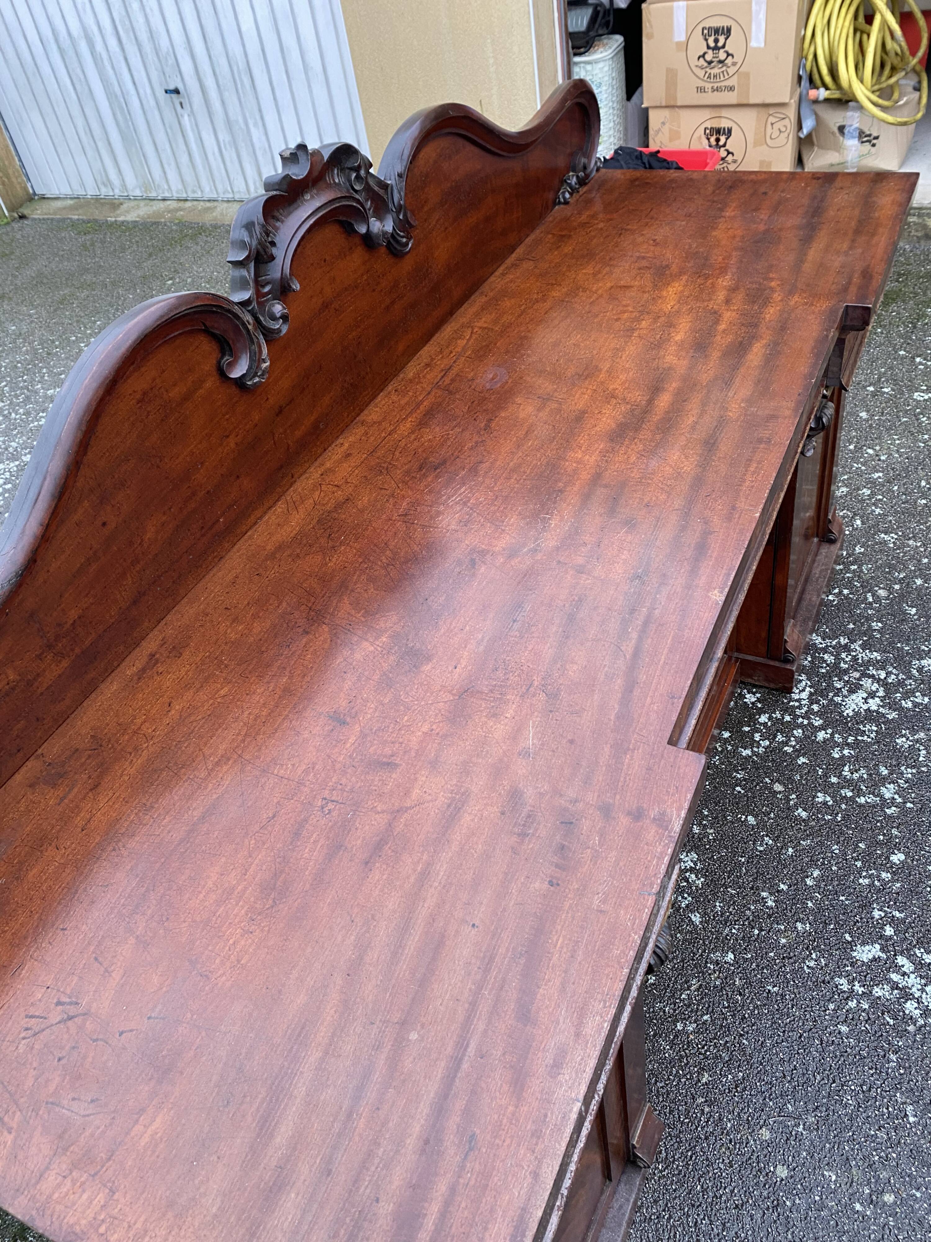 English enfilade in mahogany