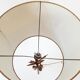 1970 gold metal table lamp