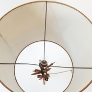Lampe de table en métal doré 1970
