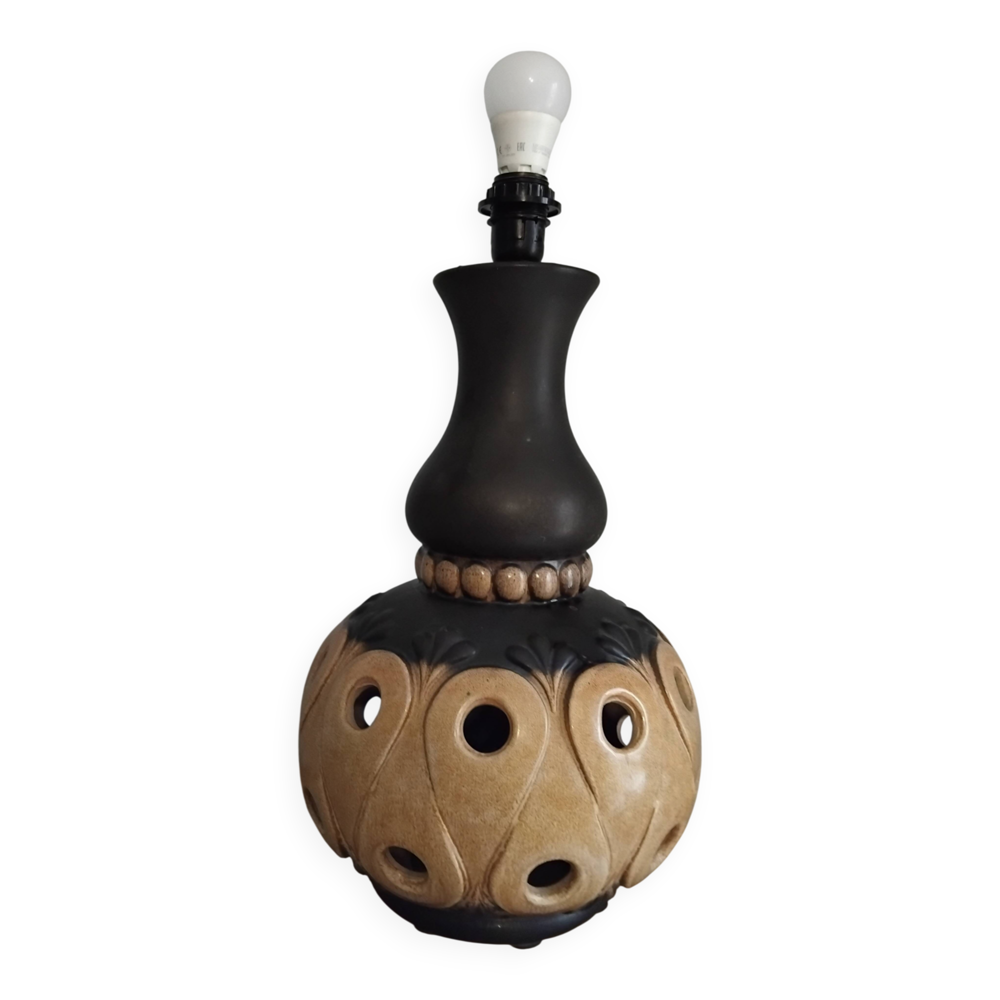 Vintage ceramic sun lamp from the 70s.