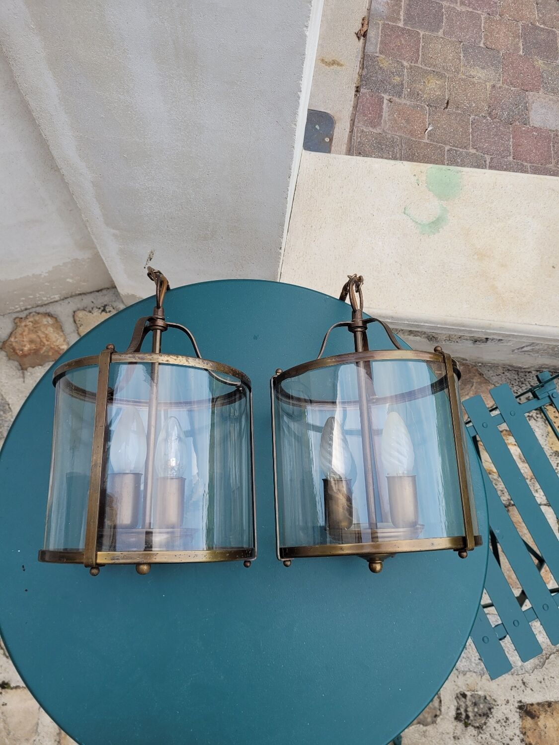Pair of vestibule lanterns
