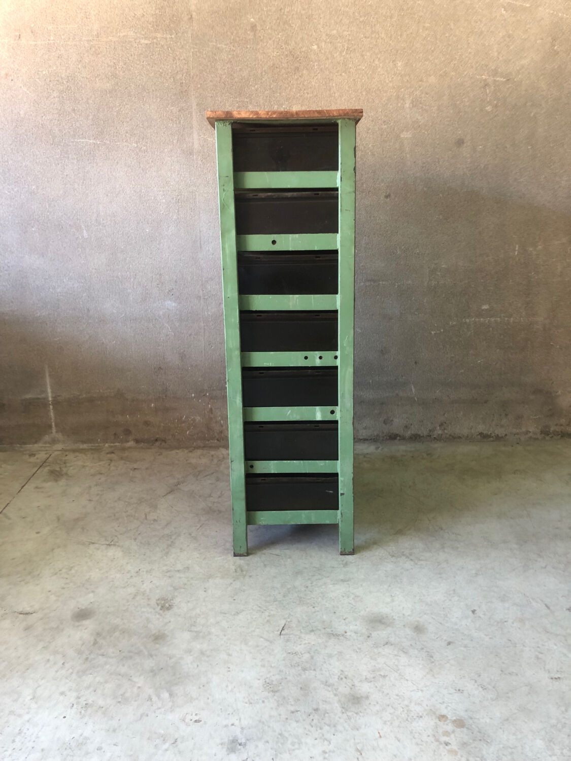Old trade furniture workshop cabinet