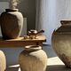 Borneo vase in beige terracotta H35 D23