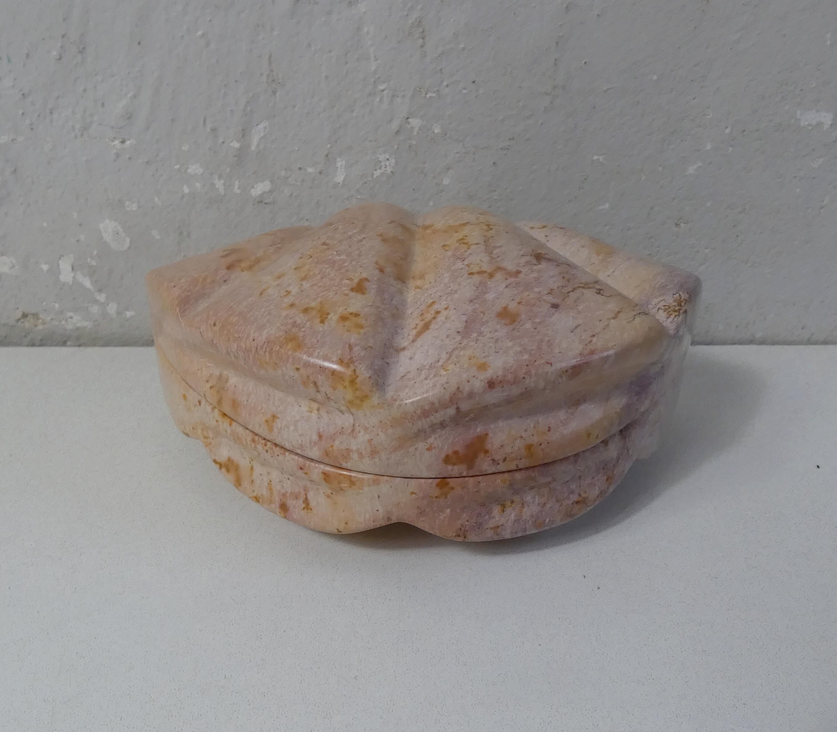 shell-shaped soapstone box
