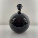Black opaline ball lamp foot