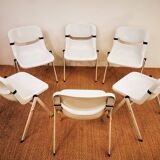 Suite of 6 DORSAL chairs by E. Ambas & G. Pirelli