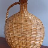 Braided Wicker table lamp
