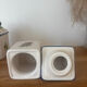 Set of 3 beautiful fruit barbotine pots by Villeroy and Boch.