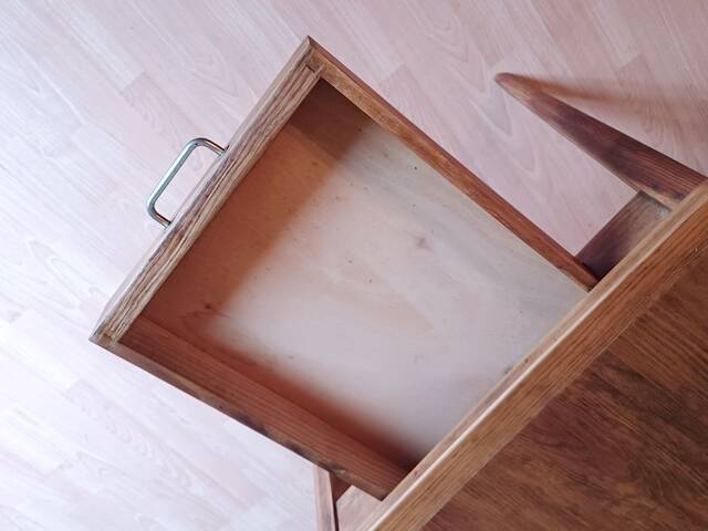 Antique farmhouse table from the early 1900s, solid wood