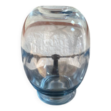 Vintage engraved crystal vase